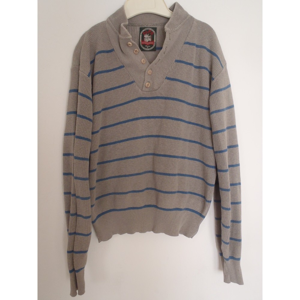VTG Alps Rugged Outdoors Men's Pullover Crew Neck Sweater Wool M